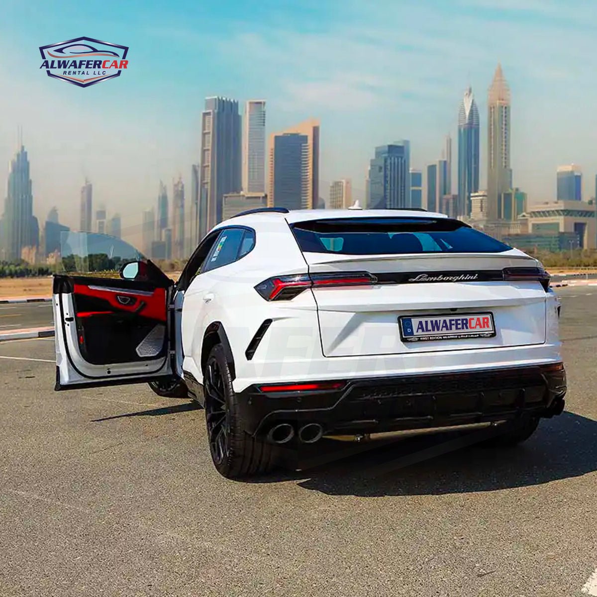 Lamborghini Urus White - Alwafer Rent A Car