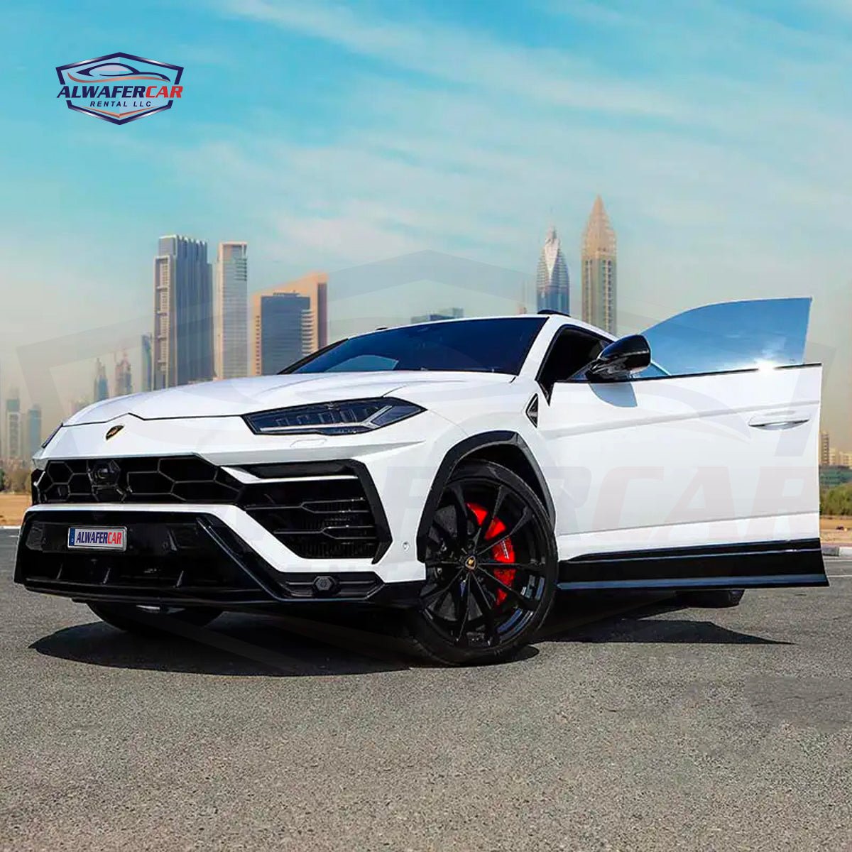 Lamborghini Urus White - Alwafer Rent A Car